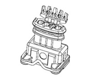 66202S Receptacle Housing With Cable Holder